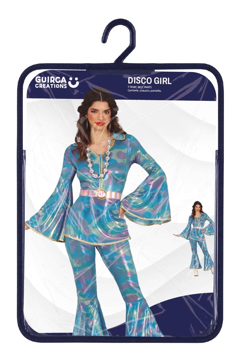 Disco – kostume til damer, flerfarvet, model 86273