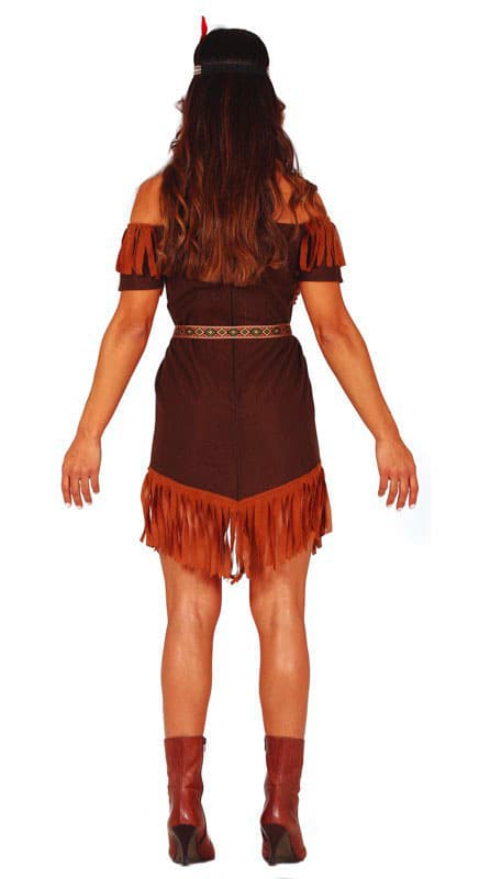 Indisk – kostume til damer, brun, model 86386