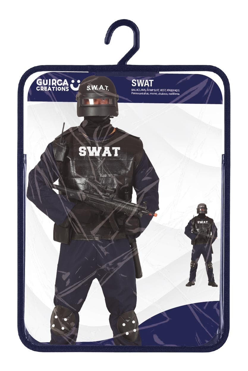 SWAT – kostume til børn og voksne, model 77354