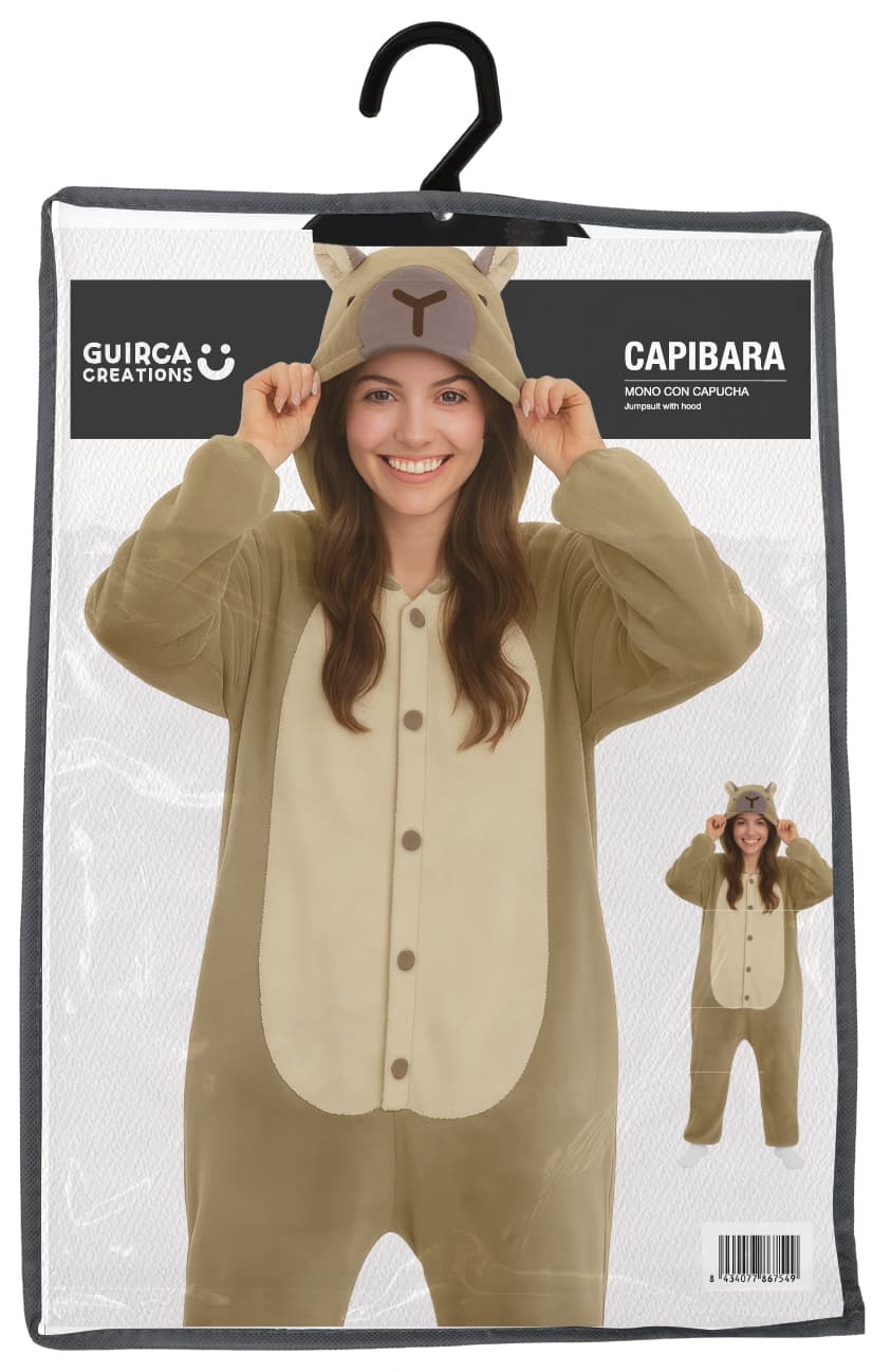 Capybara-pyjamas – kostume til damer