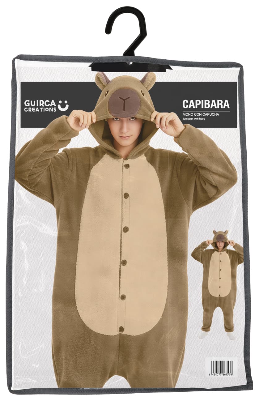 Capybara-pyjamas – kostume til herrer