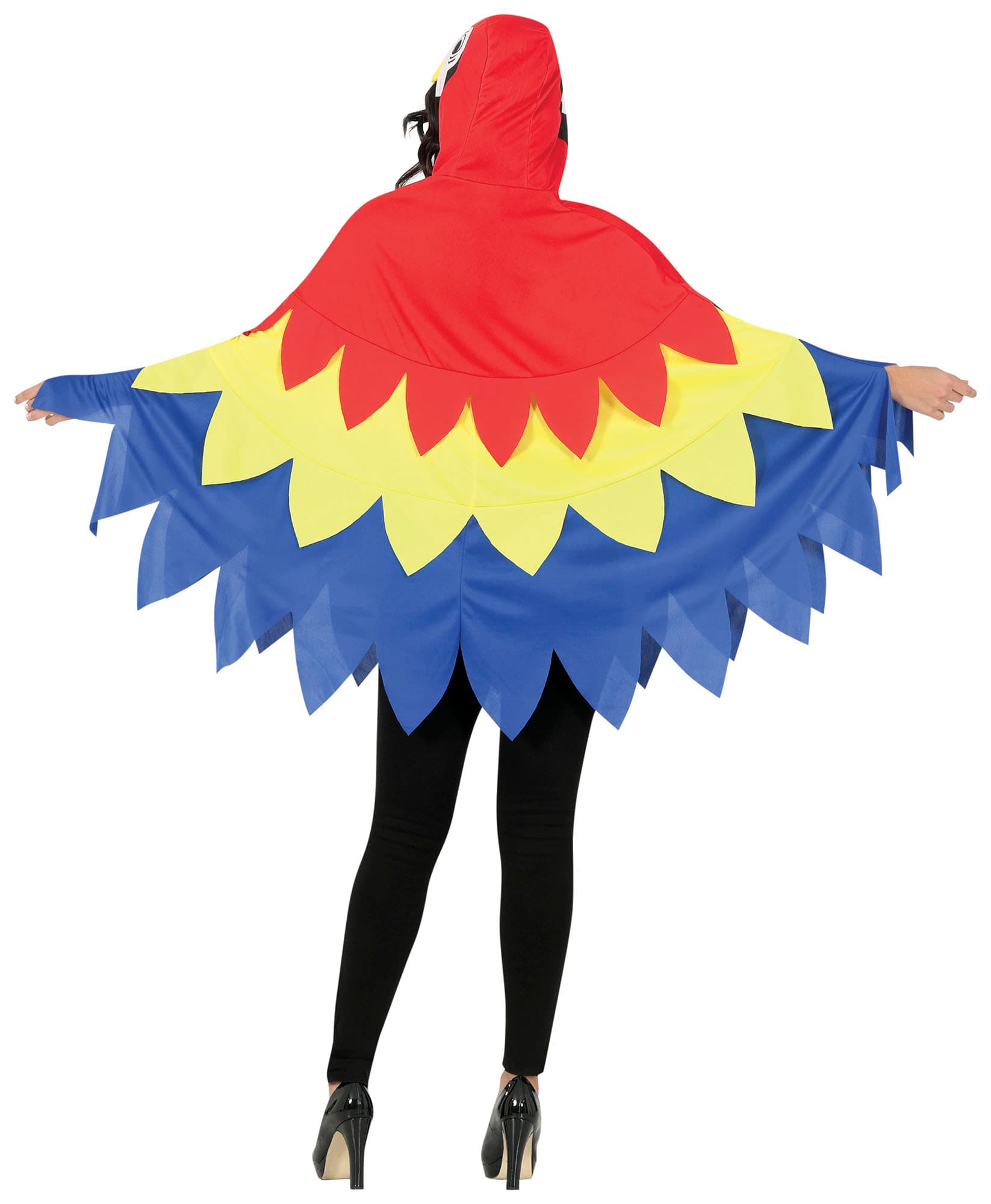 Papegøjeponcho – kostume til damer