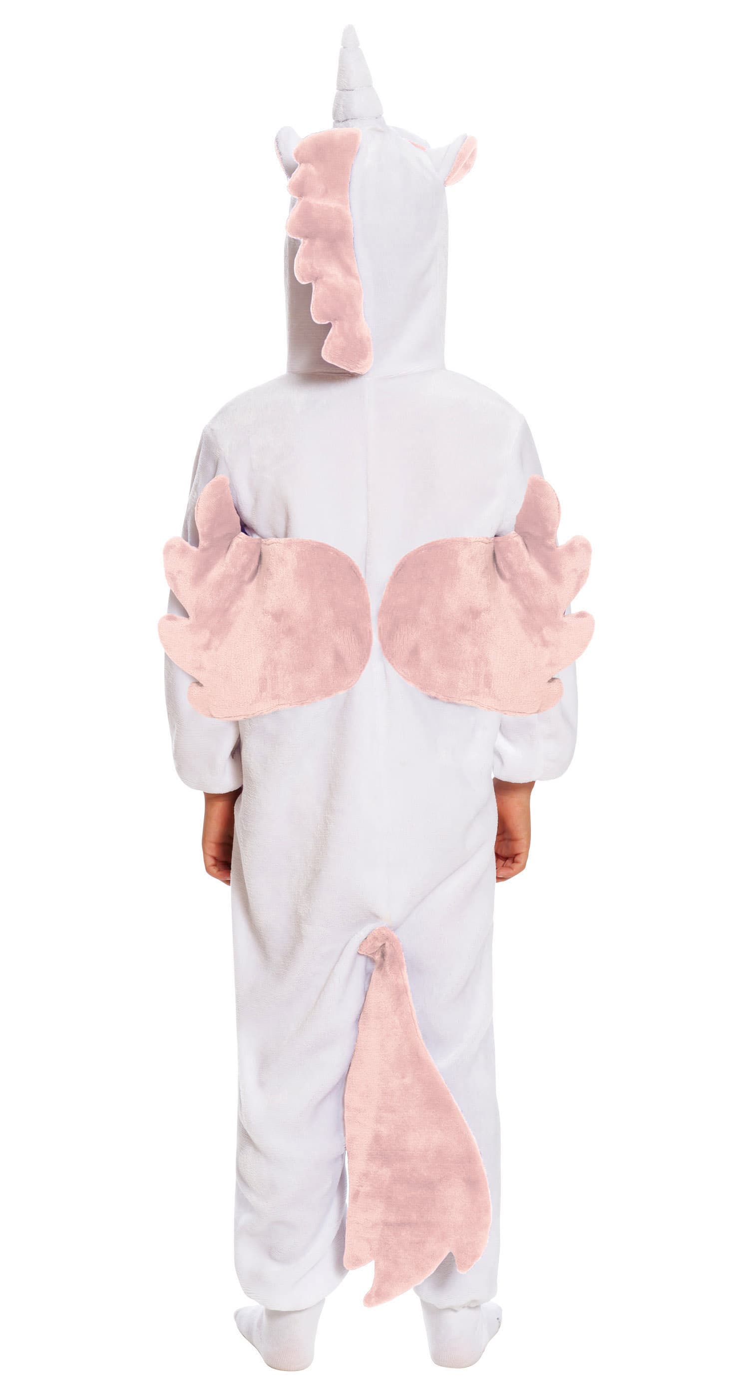 Enhjørning-kigurumi – kostume til børn, hvid og lyserød
