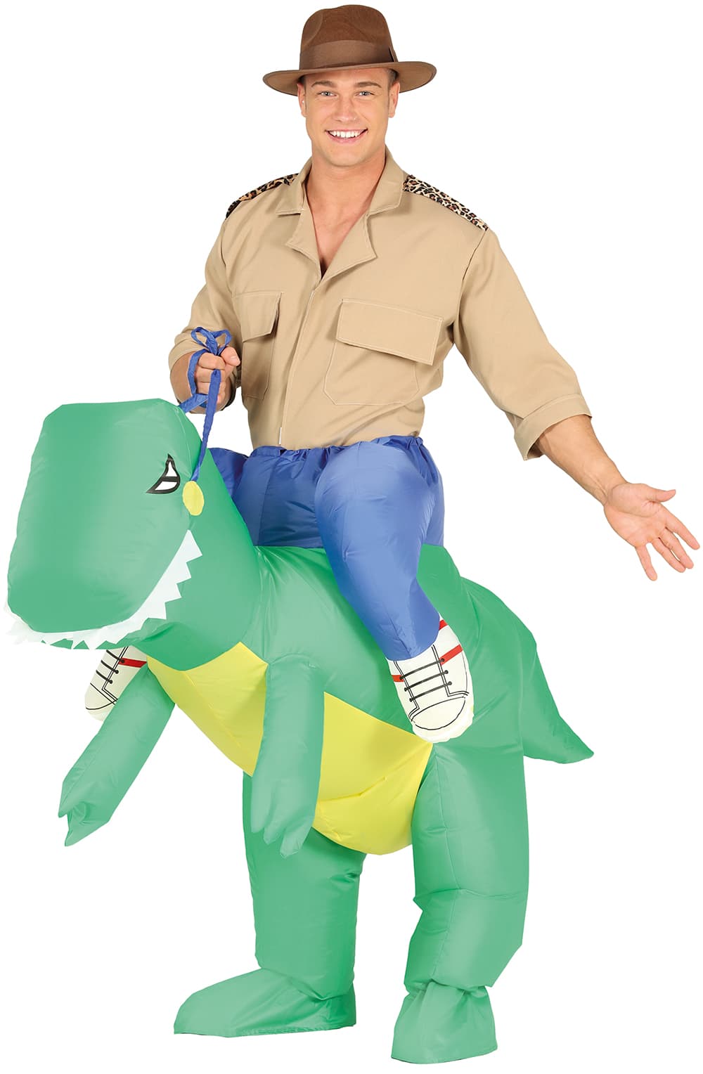 Oppustelig dinosaur – kostume til herrer