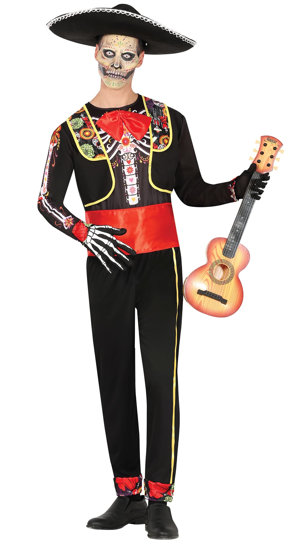 Mariachi-skelet – kostume til herrer