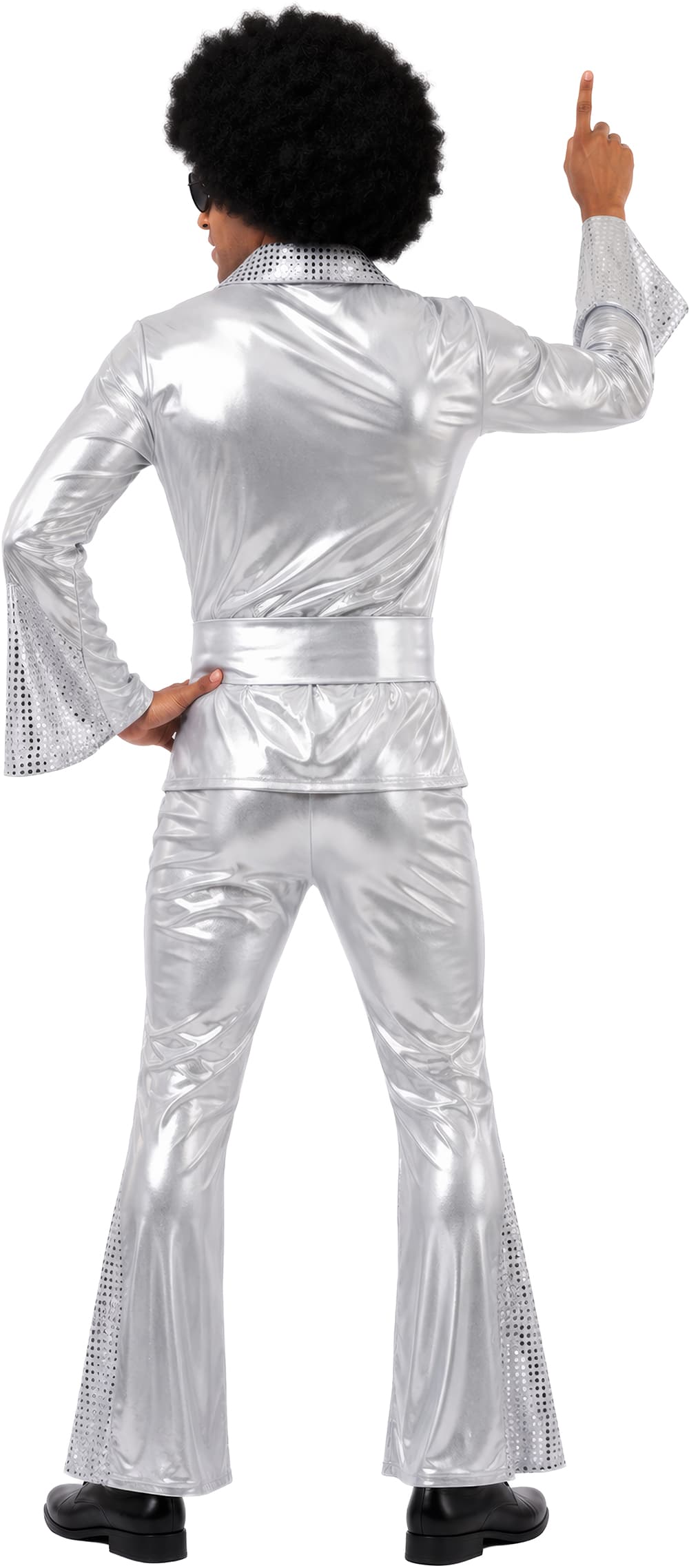 Discocowboy i sølv – kostume til herrer