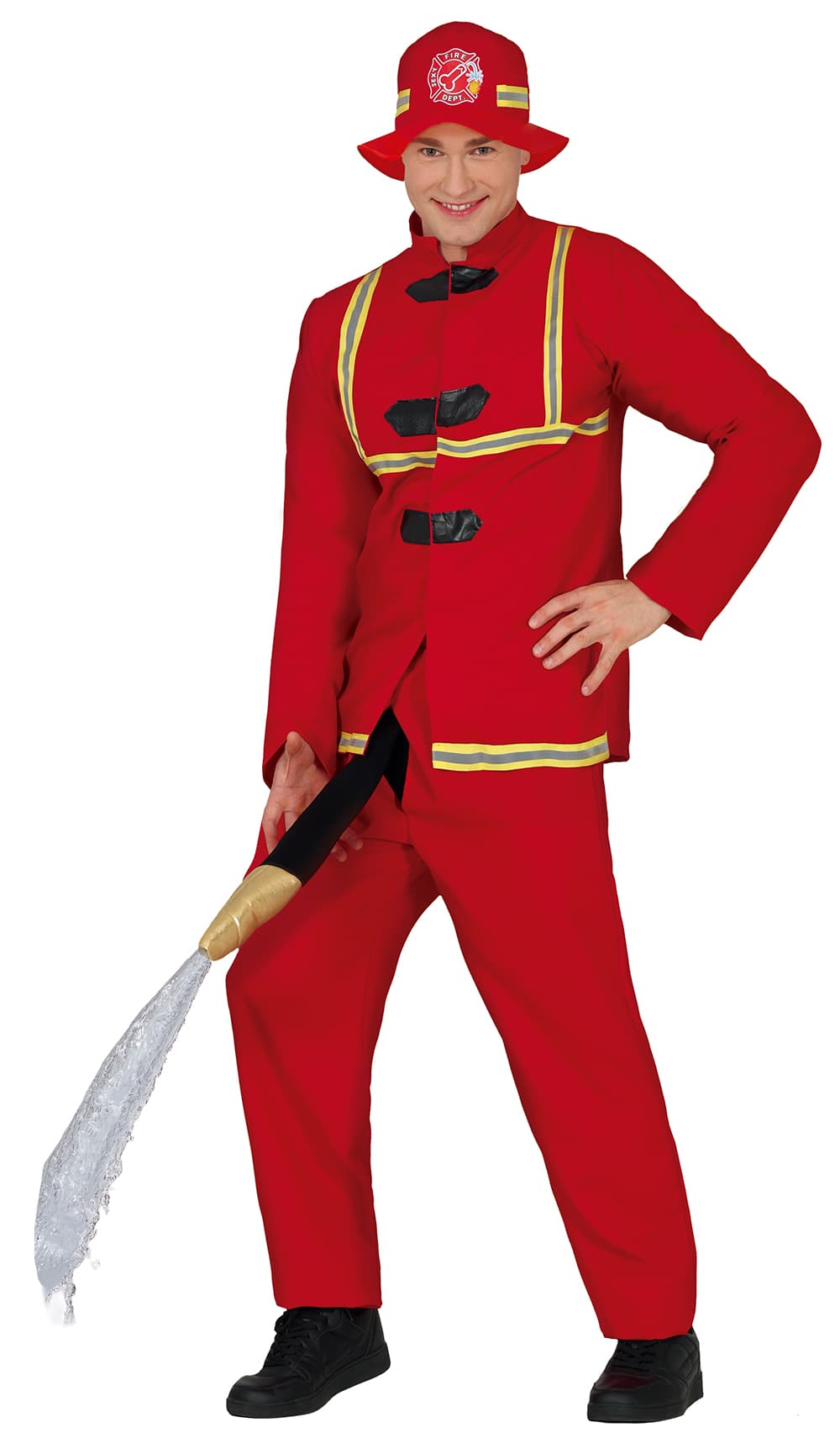 Brandmand med slange – kostume til herrer