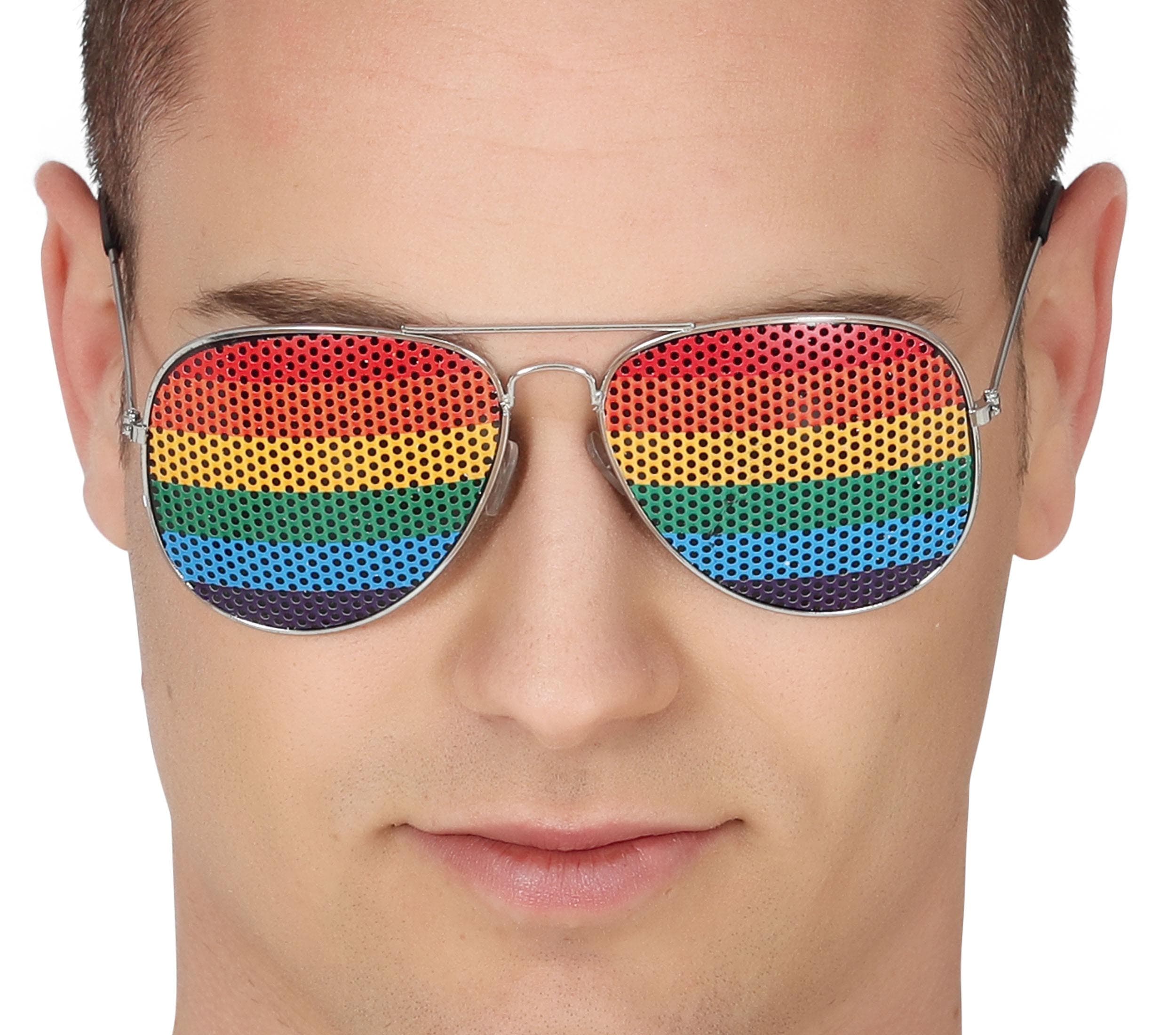 Flerfarvede pilotbriller