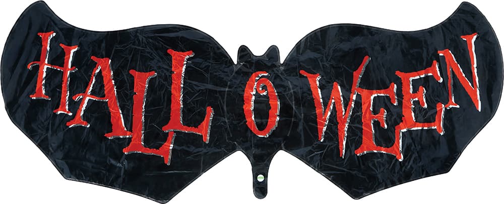Flagermusballon til halloween, 100 cm