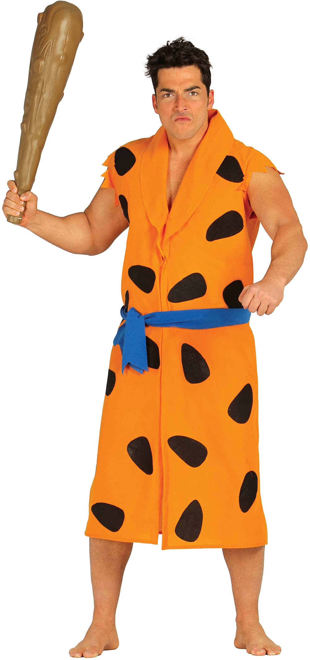 Huleboer – kostume til herrer, orange og sort