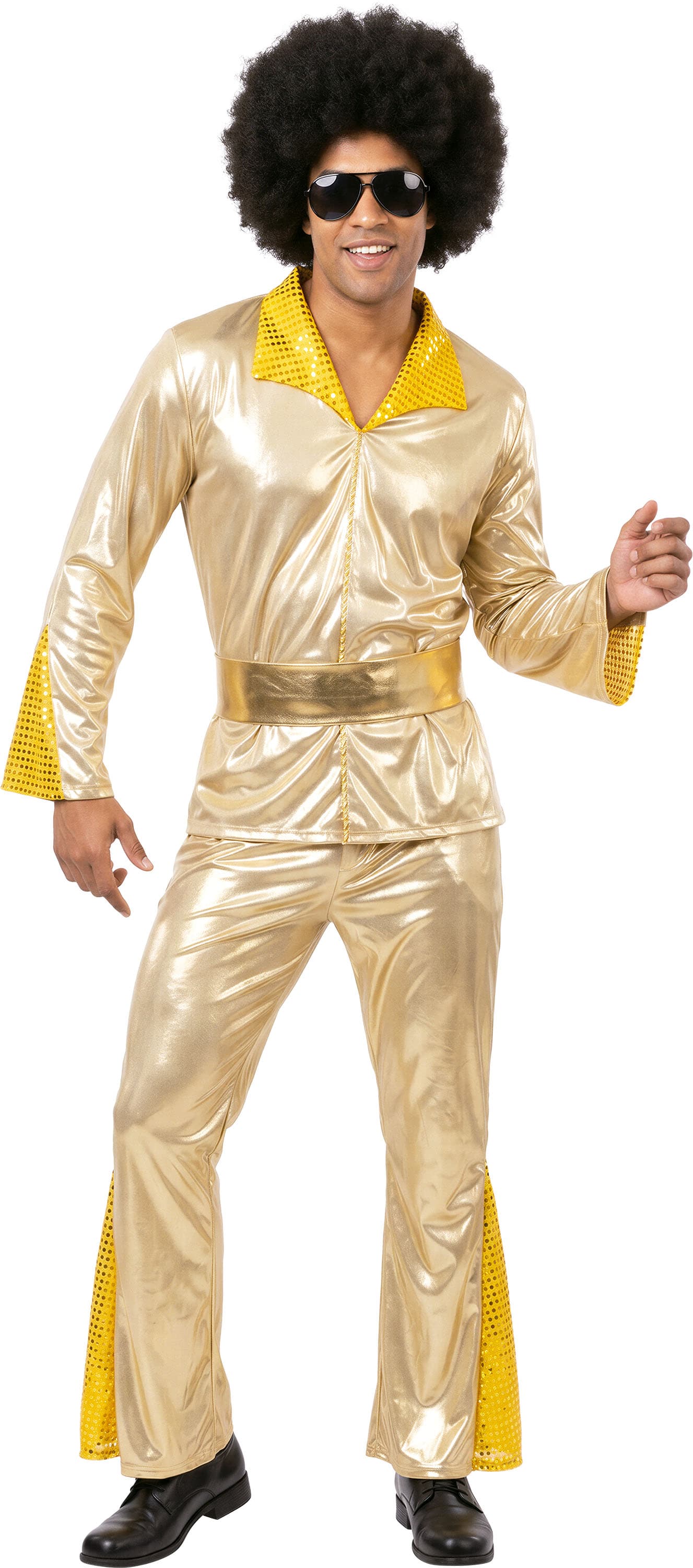 Discocowboy i guld – kostume til herrer